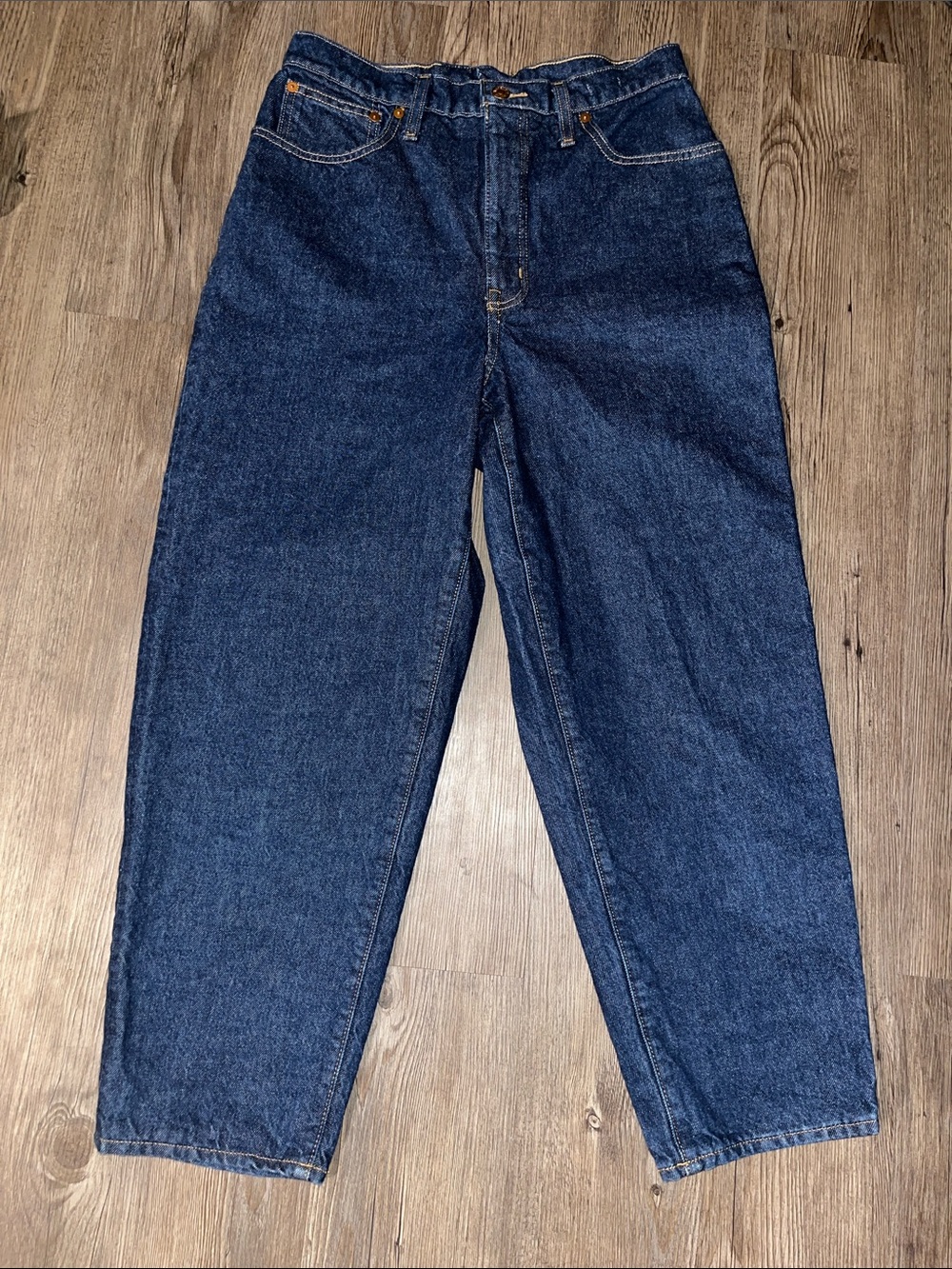 MADEWELL Relaxed Dark Blue Denim Jeans